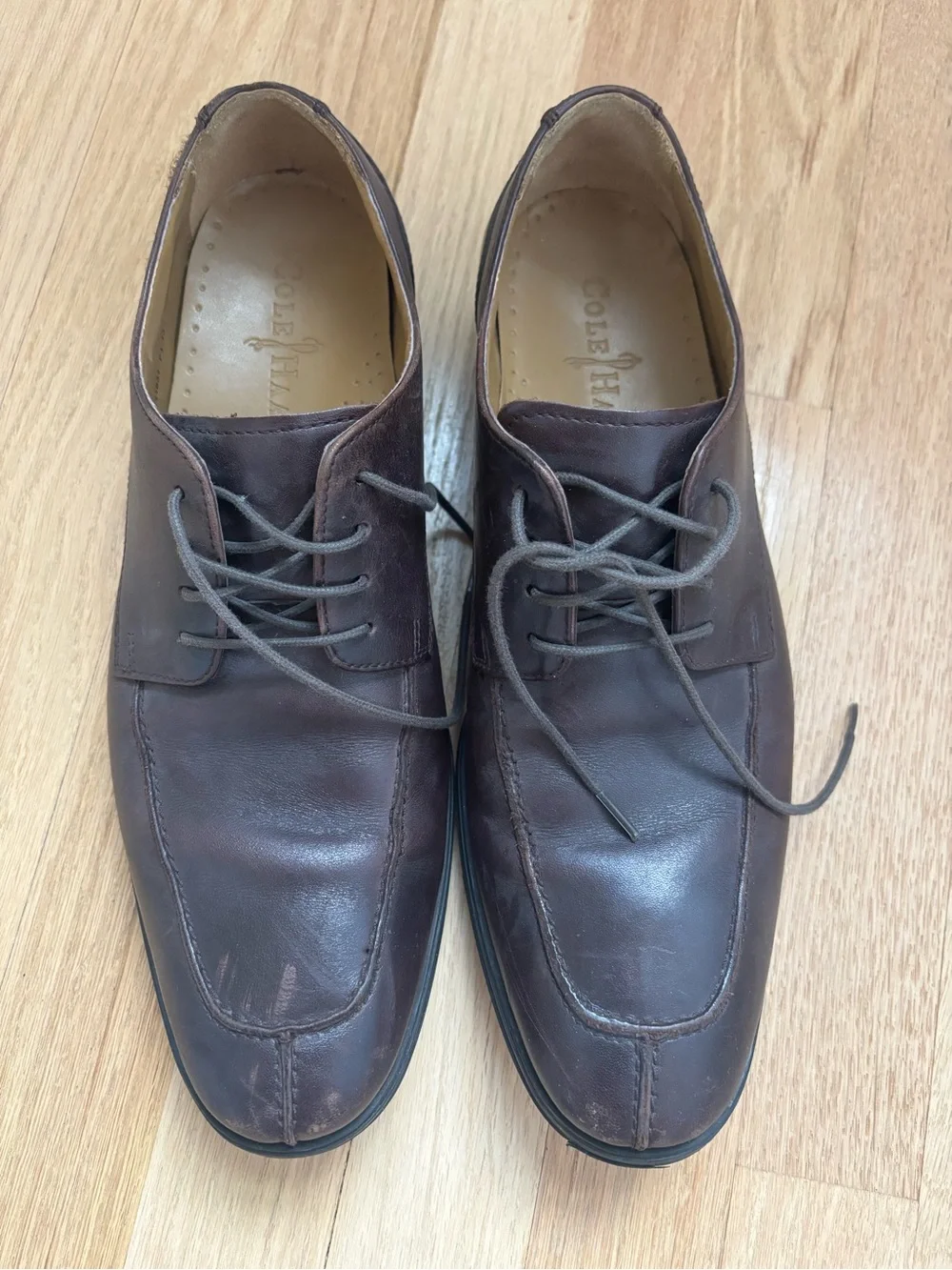 Cole Haan Brown Leather Derby Shoes